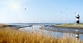 The historic lighthouse Kleiner PreuÃÅ¸e in Wremen near Cuxhaven, Germany